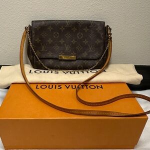Authentic Louis Vuitton Monogram Favorite MM 2Way Shoulder Bag